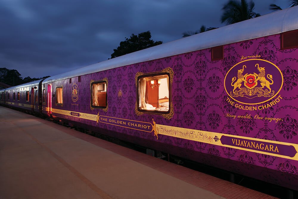 Luxury railway journey through India